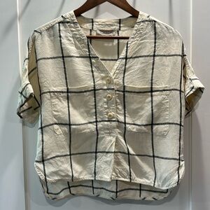 Everlane Linen Crop Tee